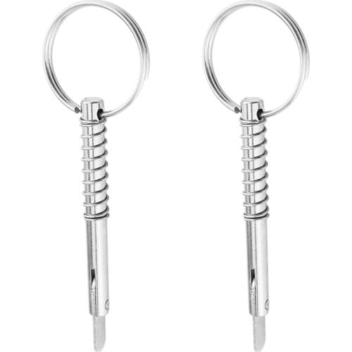 MagiDeal 5X51mm Quick Release Pin Deck Hinge Parts - 316 Stainless Steel 2pc