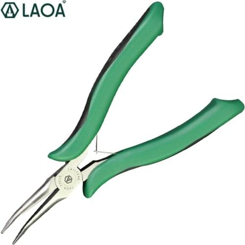 LAOA Mini Non-teeth Long Nose Pliers Round Nose Pliers Flat Nose Nippers Made in Taiwan 4