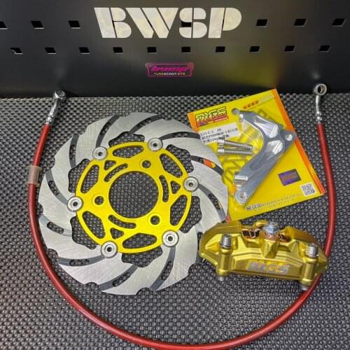 DIO50 Disk Brake Kit 220mm BWSP Perfomance Set Scooter Upgrade Assembly JISO Support Caliper Cable DIO 50 Modified Perfomance
