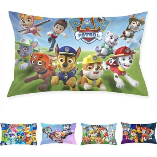 New Paw Patrol Pillowcase Comfortable Pillow Cover Pillowcase for Bed Throw Sofa Car Home Decorative Single Pillow Covers Gift