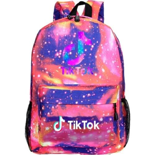 Hot TIK TOK Backpack College Wind Bag Girls Boys Students School Bags Stripe Female Big Capacity Women Men School Backpack