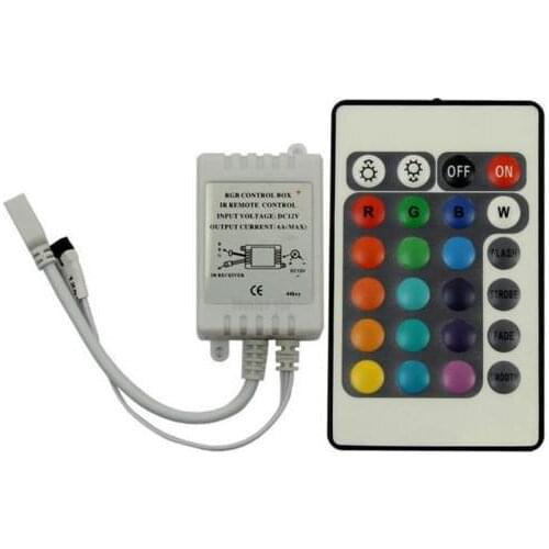 Rgb DC12v led flexible 24key led Controller LED Strip IR Remote Controller Available for 5050/3528 Free Shipping