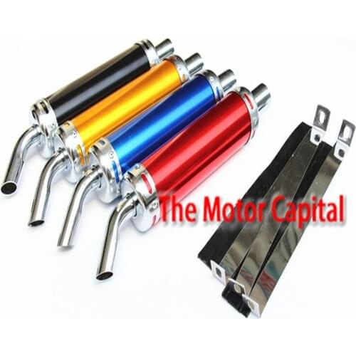 Free shiipping Universal Motorcycle Racing Exhaust Muffler Silencer Pipe for motor 50-125cc motor 28mm Modified parts