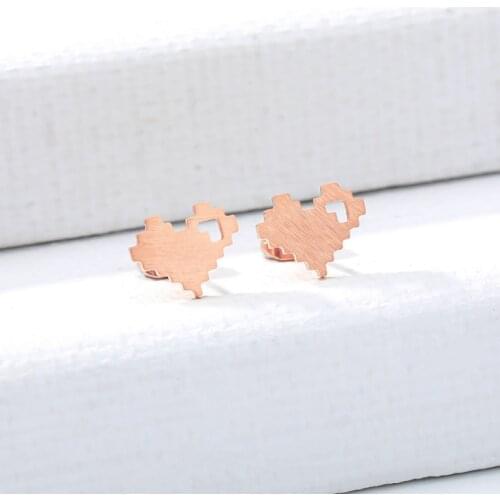 Love Heart Honey Dangle Drop Women Earrings Gold and Rose Color Fashion Women Jewelry Accessories XBYED