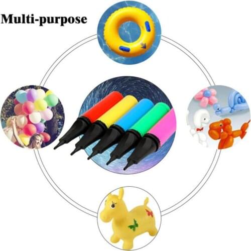 1pcs Random Color Plastic Balloon Pump Inflator Balloon Pump Inflator Balloons Air Pump Portable Inflatable Toy Accessories