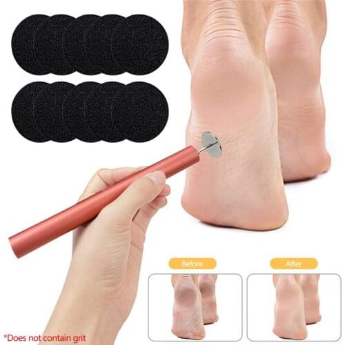 100pcs/Box Replaceable Sandpaper Cuticle Callus Remove Tool Sand paper For Electric Foot File Callus Hard Remove For Pedicure