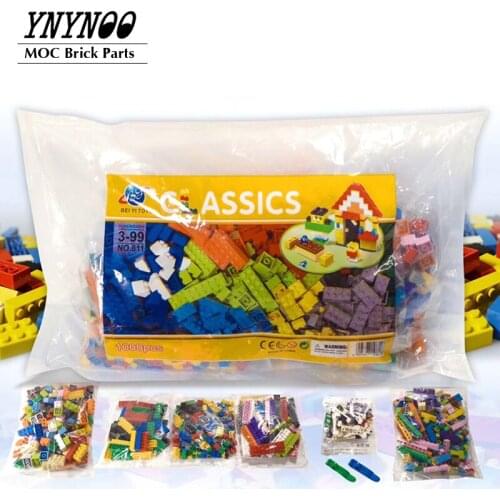1000PCS DIY Building Blocks Figures Educational Creative Compatible with City Creactor Bricks Toys Children Kids Birthday Gift