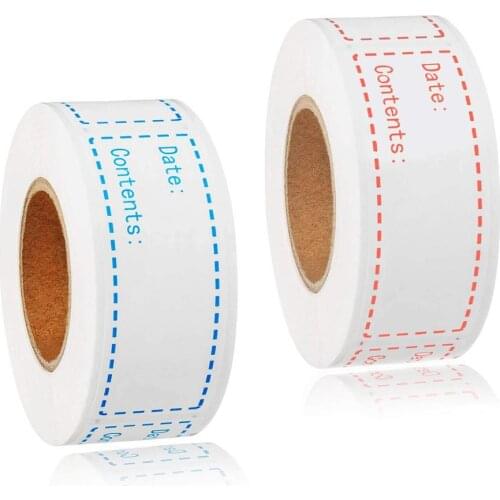 125pcs Removable Freezer Labels 1x3 inch Food Storage Stickers Waterproof Stickers for Kitchen Storage adhesive labels