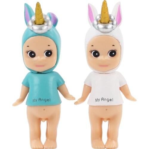 2 Styles Sonny Angel Figure Toy Unicorn Sonny Angel Baby Toy Kawaii Kewpie Doll Gift for Kids