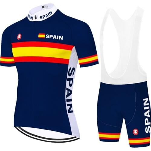 2021 Spain Completo Ciclismo Estivo 자전거의류 Wielren Kleding Heren Bike Jersey Ciclismo Masculino Ropa Ciclismo Hombre