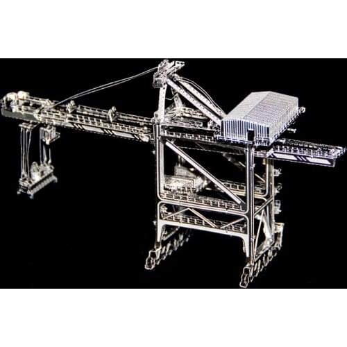 3D Puzzle DIY metal CRANE mini model kits Collection Toys Gifts earth Laser Cutting Jigsaw precision measurement forging new