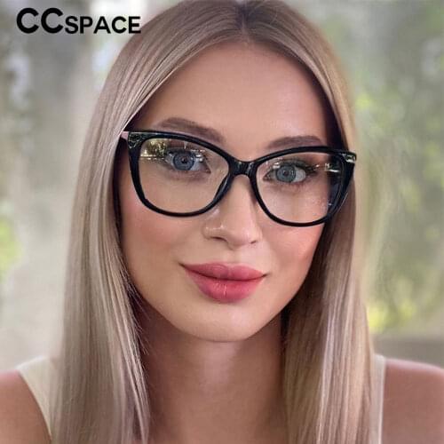 53151 Tr90 Cat Eye Anti Blue Light Glasses Frame Women Spring Foot Optical Fashion Computer Eyeglasses