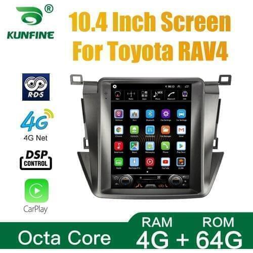 Tesla Style For Toyota RAV4 2014-2018 Car Stereo Radio Octa Core 4GB RAM 64GM ROM Android 10.0 Car DVD GPS Player Deckless
