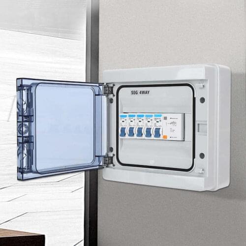 Circuit Breaker 4Way Leakage Protection 63A 30mA RCD+4MCB Leakage Switch 6A+2 x16A+32A Air Switch DC Circuit Breaker