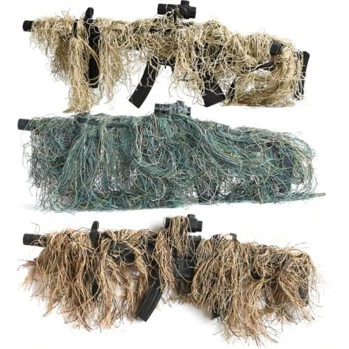 Hunting Ghillie Suit Gun Rope Cover Paintball Airsoft Rifle Wrap Cover Camouflage Hunting Accessories Rifle Blind Camouflage