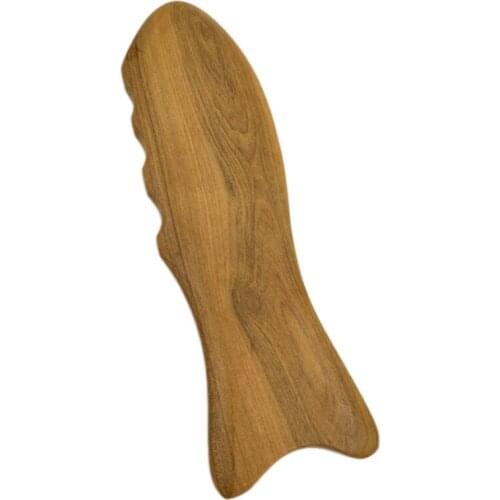 Wooden Fish-Shaped Massage Tool Relax Wooden Foot Roller Massager Hand Wooden Massage Tool