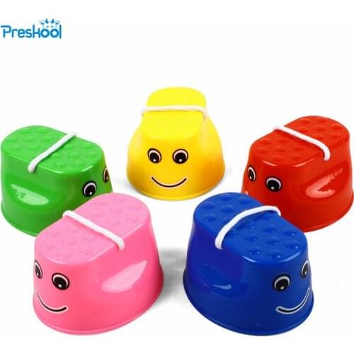 Preskool Baby Toy For Children Stilts Kindergarten Outdoor Toys Early Education Balance Game Brinquedos Juguets