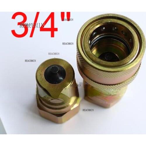 3/4'' BSP Hydraulic Quick Coupler ISO7241A ,3000PSI CLOSE TYPE QUICK COUPLING,Compatible with PARKER 6600 FASTER ANV