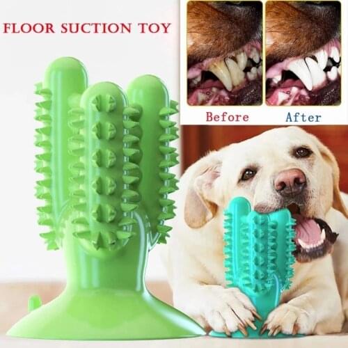 Dog Teeth Cleaning Toy Stick Leaking Food Resistant Biting Pet Chew Toy Toothbrush Trainer Dog Supplies Equipment