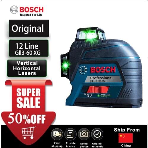 Bosch New Laser Level 12 Line Green line laser Level Automatic Self leveling GLL3 60XG Bare Tool without box no Battery no Bag