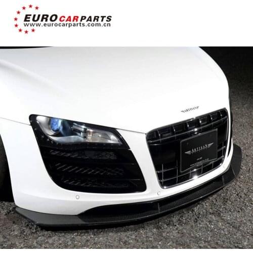 LB WORKS R8 V8 carbon finber front lip R8 LB performance front spoiler R8 Artisan carbon finber front diffuser front skirt 2017