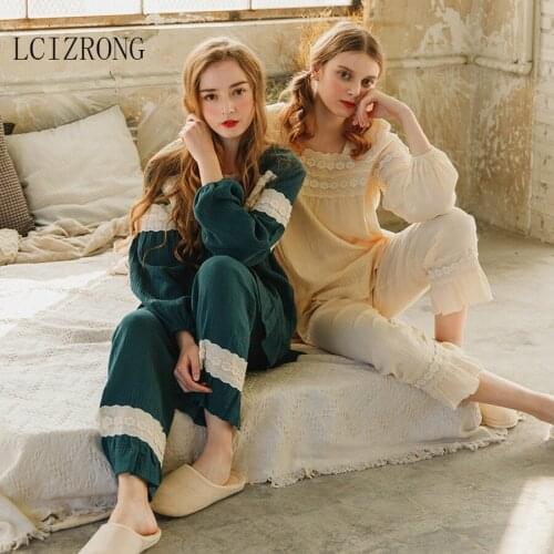 Женские хлопковые пижамы LCIZRONG China At AliExpress