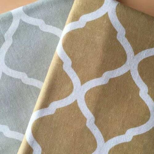 LINENCotton Fabric For Clothing Quilting FLOWERS Twill Fabrics Cloth DIY Sofa Curtain Tablecloth Cushion CRAFT SEWING Materiasl