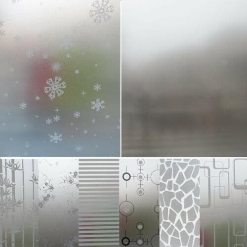 45 X 200cm Frosted Frost-Proof Glass Film Sticker Bedroom Bathroom Toilet Kitchen Glueless Privacy Decal Home Decoration