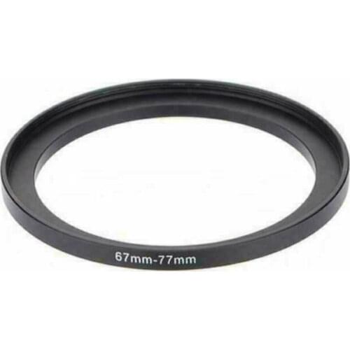 Black 67mm To 77mm 67mm-77mm 67 to 77 Metal Step Up Lens Filter Ring Adapter