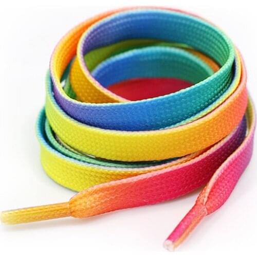 Fashion Shoelace National flag Rainbow color Sneakers Sports Shoe laces Shoelace Casual Athletic men woman ShoeLaces For Shoes