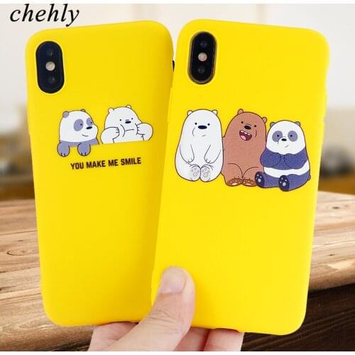 Fashion Phone Case for iPhone 6s 7 8 11 12 Mini Plus Pro X XS Max XR SE Panda Cases Soft Silicone Fitted TPU Accessories Covers