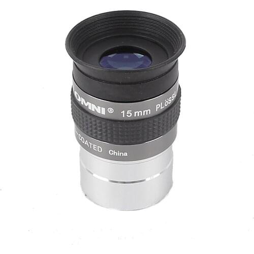 OMNI 15mm PLOSSL 1.25 Inches with Optical Glass FMC Coating 52 Degree Telescope Eyepiece
