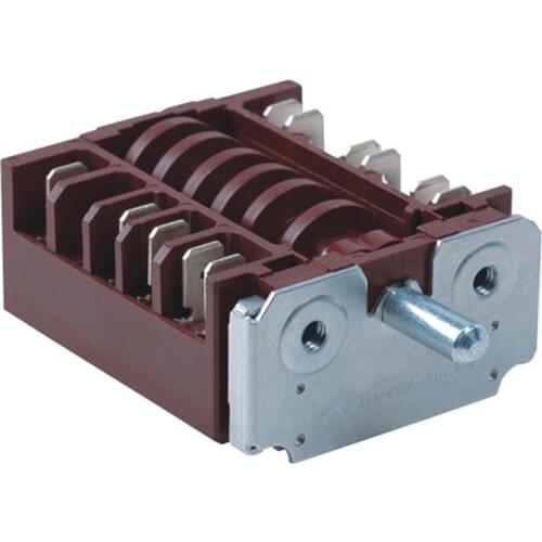 Black 360 degree rotary Electrical Heater Power knob Switch 20A 16A 250V gear switch Multi range stove oven switch RT345-1A