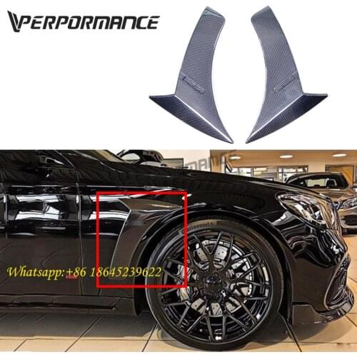 Dry carbon fender addon for W222 S Class fender vents S63 S65 S400 S500 S550 S600 S55 S350 B900 design fender vent trims