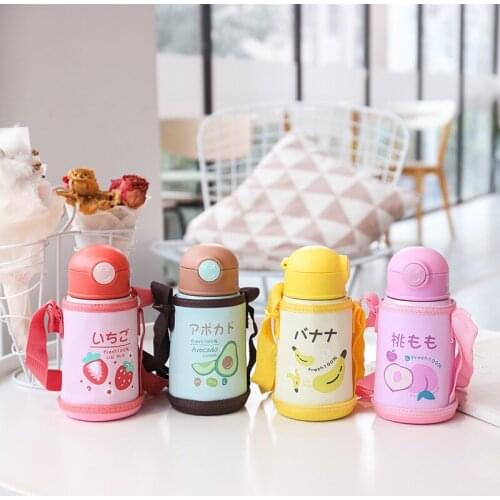 Kawaii Bottle Cartoon Vacuum Cup Stainless Steel Tumblr Cup Cute Water Bottle Tumbler