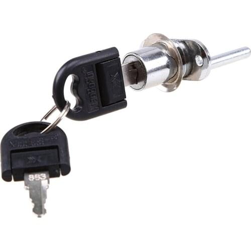 Drawer Locks with 2 Keys 16 Hole Pitch Lock Furniture Hardware Door Cabinet Lock for Office Desk Letter Box Security Supplies