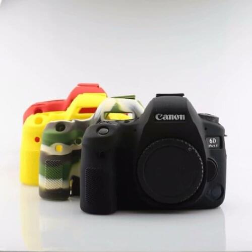 Nice Soft Silicone Armor Skin DSLR Rubber Camera Protective Case Body Cover Protector Bag for Canon 6D2