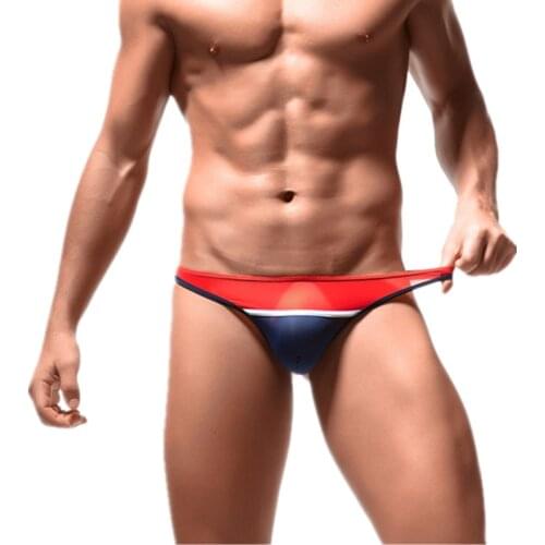 1/4/8pcs Mens Thongs G-strings Mens Jockstrap Underwear Underpants Penis Sexy Gay Patchwork Ice Silk Panties Bikini Nightwear