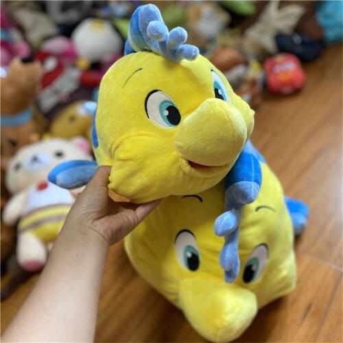 1piece Disney The Little Mermaid 30cm flounder cute fish Plush Toys children Stuffed Animals Soft Toys