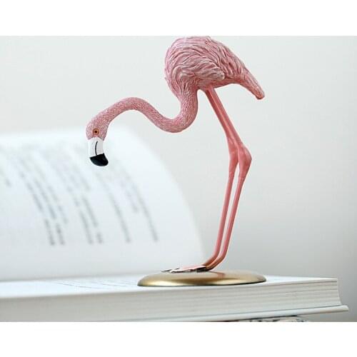 1PCS / Flamingo resin decoration living room study bedroom office cute decoration