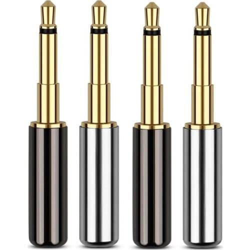 10pcs 3.5mm Mono 2 Pole Earphone Plug Copper Gold Plated Audio Jack Connector MM400 Minijack For Soldering Meta Headphone DIY