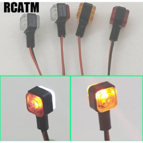 2PCS LED Marker Contour Width Light Metal Bracket for 1/14 Tamiya RC Truck Trailer Tipper Scania R620 Actros Volvo MAN DIY Parts