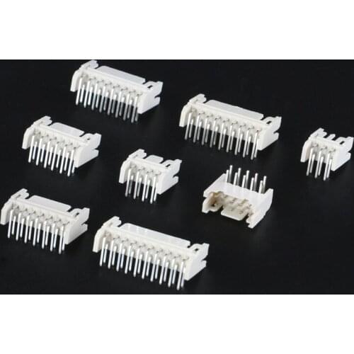 20pcs PHD2.0 double row curved needle rubber shell reed combination 3/4/5/6/7/8/9/10P connector spacing 2.0mm