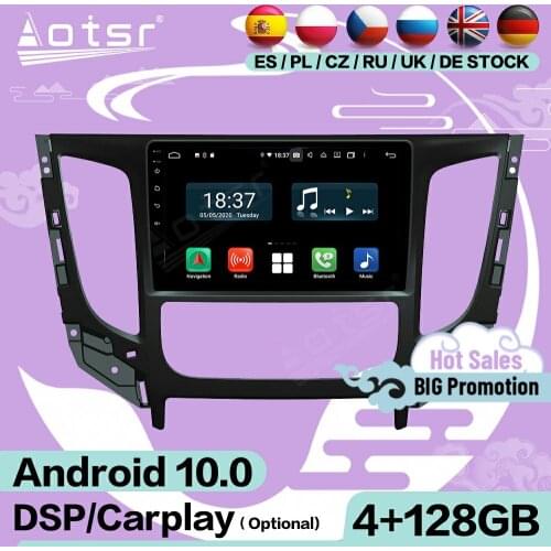 2Din Multimedia Stereo Android Player For Mitsubishi TRITON L200 2016 2017 2018 2019 GPS Audio Radio Receiver Recorder Head Unit