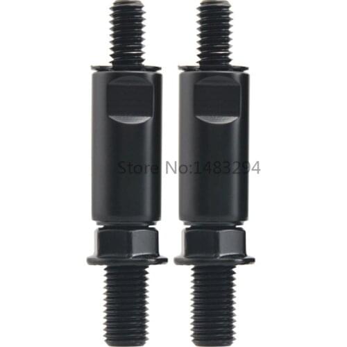 Motorcycle Stainless Steel Raised Mirror Mount Adaptors Rear View Mirrors For Honda Gold Wing Shadow Suzuki Kawasaki Indian