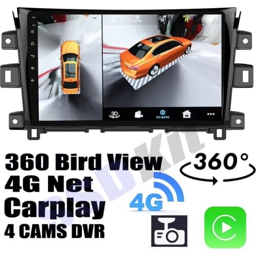 Car Audio Navigation GPS Carplay DVR 360 Birdview Around 4G Android System For Nissan Terra X-Terra D23 2018~2021