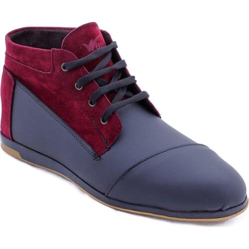 Burgundy Faux Leather Boots Wessi