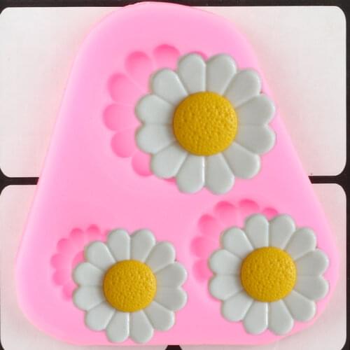 Daisy Flower Silicone Mold Candy Resin Clay Chocolate Gumpaste Molds Cupcake Topper Fondant Cake Decorating Tools Kitchen Baking