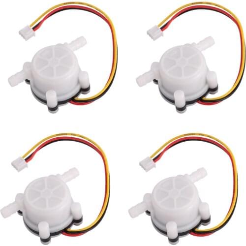 4 Pieces/Lot YF-S401 Hall Water Flow Sensor 0.3-6L/min 6mm OD XH2.54 Plug Electronic Turbine Meter Zhongjiang Sea Dijiang