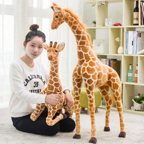 Simulation Giraffe Doll Plush Stuffed Toy Spot Skin-friendly Soft and Comfortable Toy Child Birthday Gift Toy Photography Props